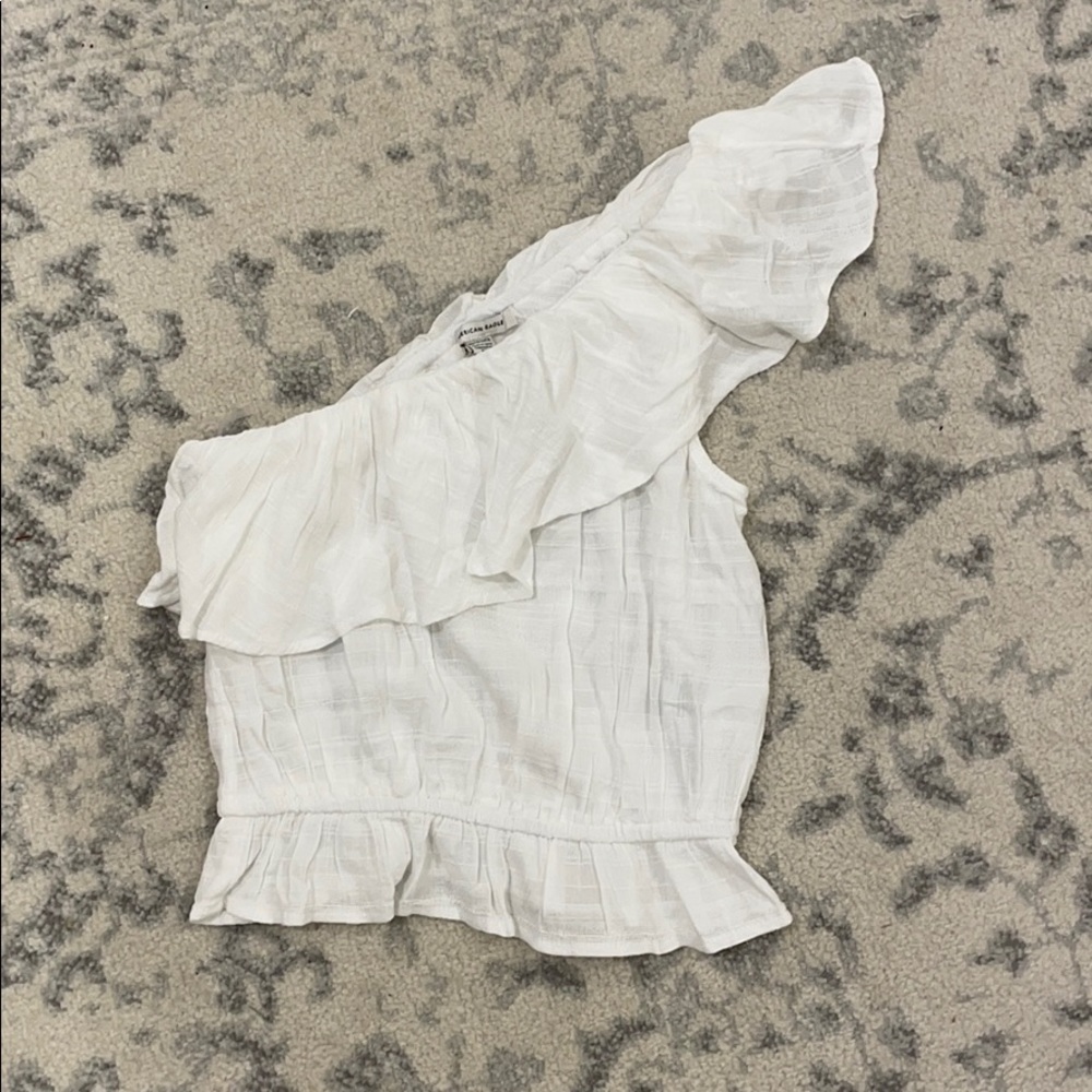 COPY - American Eagle White Off the Shoulder Top …